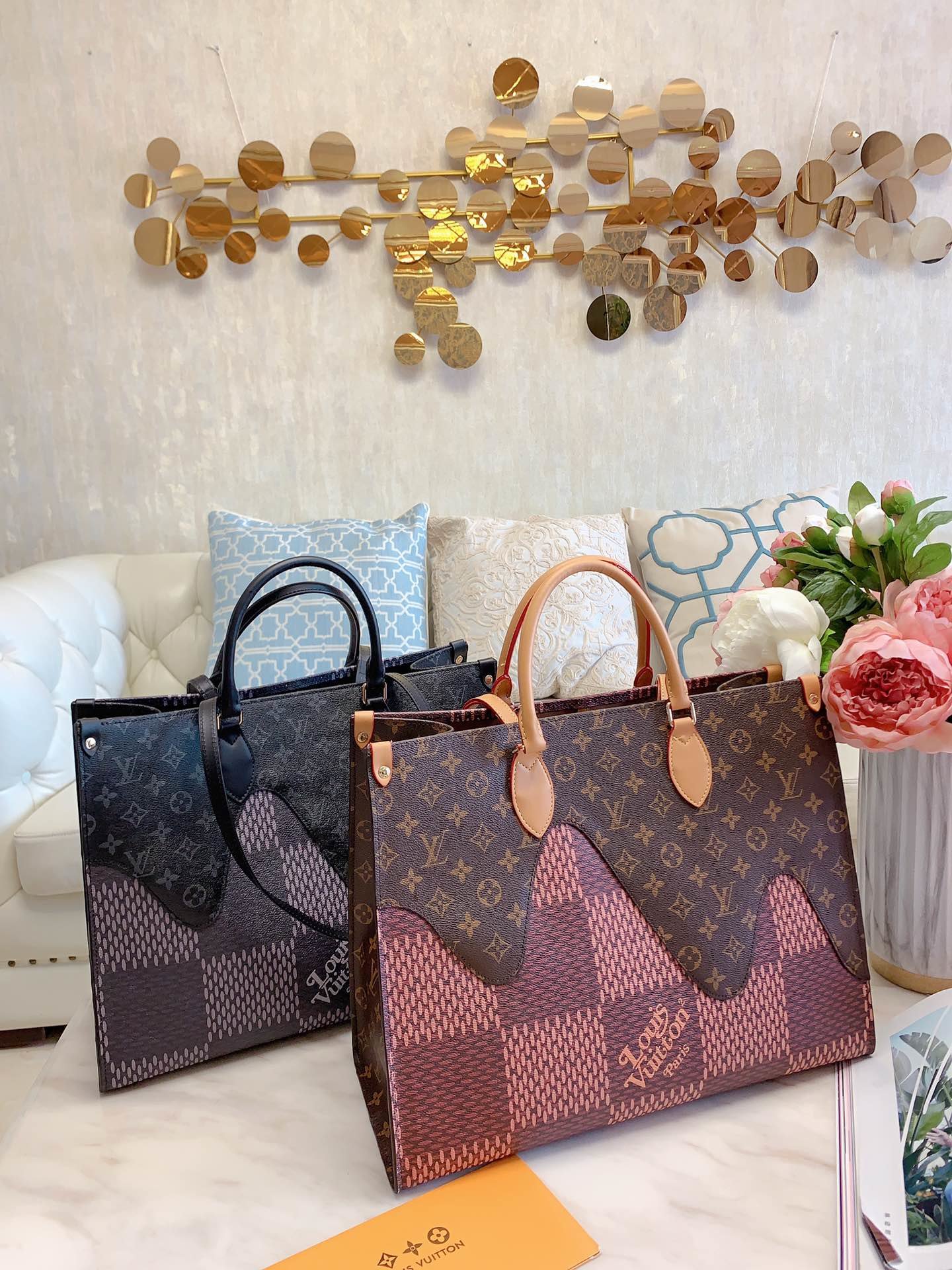 Louis Vuitton Onthego GM, LV2 collection, 2 colors ⋆ ALIFINDS.NET